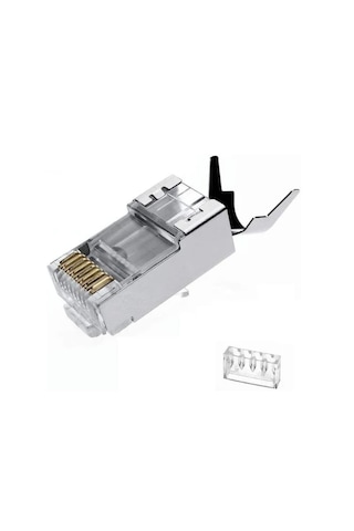 Cat7 Ez Rj45 Plug Konnektör Ve Boot 100 Adet Paketli