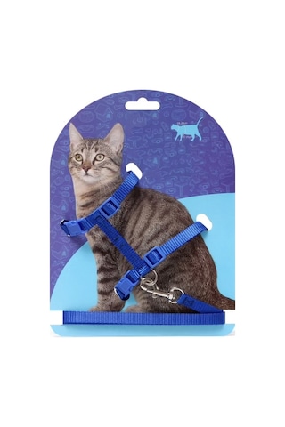 120 Cm Ayarlanabilir Kedi Yürütme Tasması Göğüs Kemeri Gezdirme Kayışı