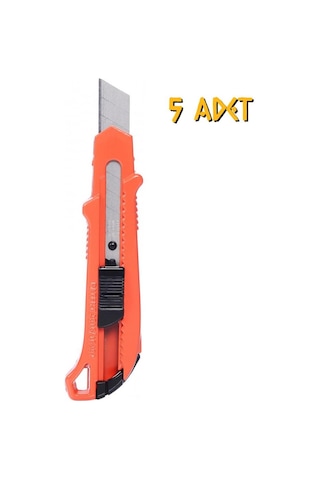 Kupa Alüminyum Kırmızı Pro Maket Bıçağı Falçata - 5 Adet