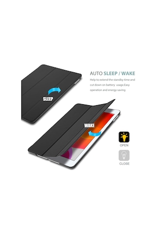 Microsonic Apple Uyumlu iPad 10.2 '' 8. Nesil (A2270-A2428-A2429-A2430) Smart Case ve arka Kılıf