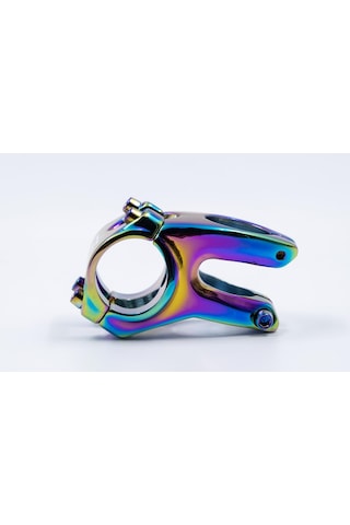Bike Sky Raptor Rainbow Bisiklet Kısa Gidon Boğazı 31.8 Mm Bisiklet Yedek Parça Aksesuarı Rainbow Altın - Bakır - Kırmızı - Siyah