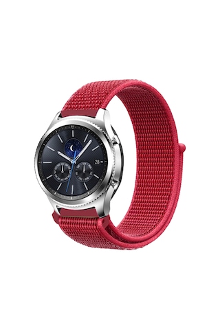 E2M SAMSUNG WATCH 22MM KRD-03 HASIR KIRMIZI KORDON
