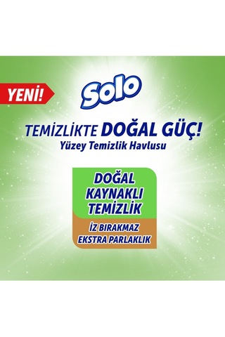 Solo Yüzey Temizlik Havlusu - 100 Yaprak Beyaz Sabun Ferahlığı 6'lı Set
