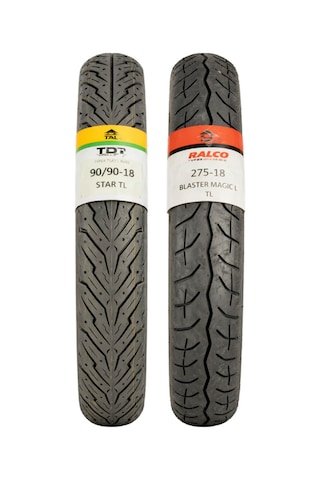 Yamaha Ybr Motosiklet Lastiği 275-18 Tl Ve 90/90-18 Tl