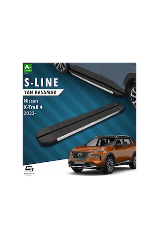 S-dizayn Nissan X-trail T33 S-line Krom Yan Basamak 183 Cm 2022 Üzeri