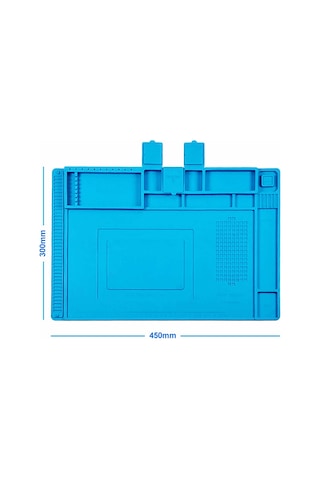 300mm X 450mm Silikon Lehimleme Matı Telefon Laptop Saat Onarım Tamir Antistatik Isıya Dayanıklı