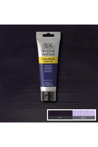 Winsor & Newton Galeria Akrilik Boya 120ml Winsor Violet 728 Karışık, Çok Renkli