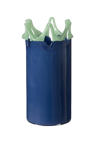 Mudo Home Wavy Blue Vazo 13x13x27 Cm 432699