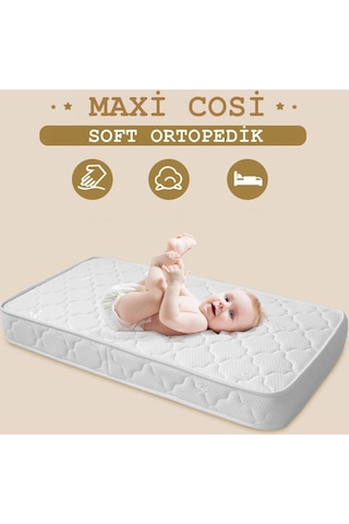 Maxi Cosi 70 x 110 Soft Ortopedik Yaylı Yatak 70*110 Bebek Yatağı