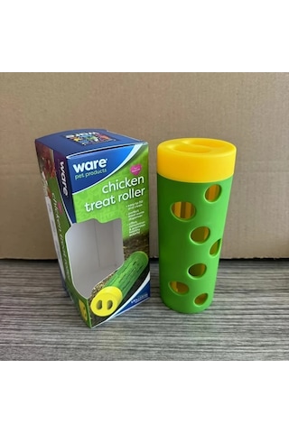 Primepickings Yeşil - 1 Adet Dayanıklı Tavuk Ödül Oyuncağı, Dökülme Önleyici Delikli