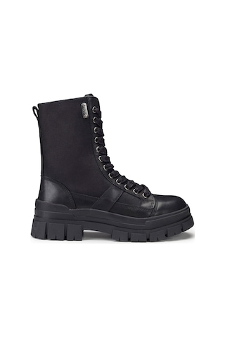 Bot Kadın Oxw202601 Oxs Kyla 2026 Mıd W Leather/nylon Black Siyah