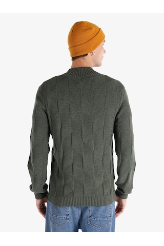 Colin's Colins Regular Fit Balıkçı Yaka Yeşil Erkek Kazak Cl1065745 Haki
