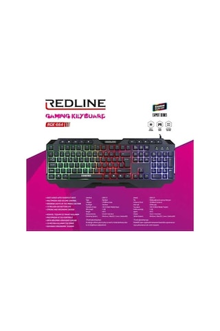 Redline RGK-664 Rainbow Oyuncu Klavye