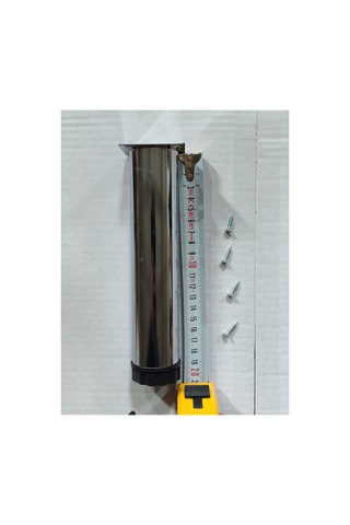 8 Adet Gobit Ayarlanabilir Metal 20 Cm Krom Mobilya Kanepe Koltuk Baza Yükseltici Destek Ayağı Ayak Parmak İzi Bırakmaz Inox Parmak İzi Bırakmaz Inox