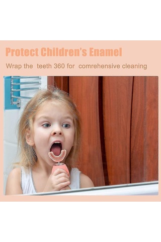 U Şekilli Elektrikli Diş Fırçası, Çocuklar İçin Otomatik Zamanlayıcılı Diş Fırçası, Ultrasonik Otomatik Diş Fırçaları