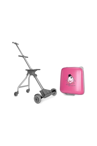Heybee Luggages Heybee Sevimli Canavar Oturulabilir Pembe Çocuk Valiz Diğer