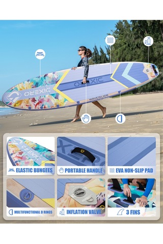 Wave Glide Flowers 335x84x15 Cm Premium Şişme Paddle Board Sup Özel Seri Full Set