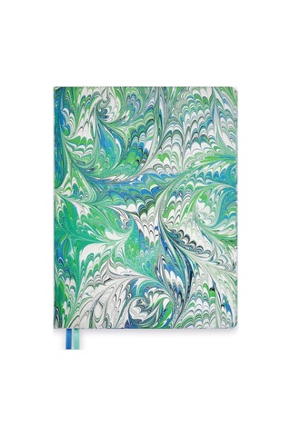 19x25 Ciltli Ebru - Design No 07 Çok Renkli