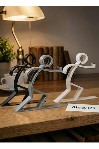 Stickman Figürlü Kitap Tutucu Modern Ve Eğlenceli Tasarım