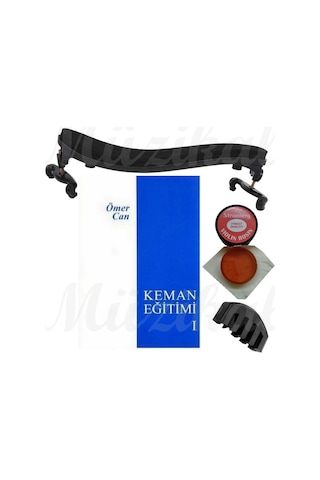 Stromberg Keman Yastığı 4/4 + Ömercan 1 + Kauçuk Keman Susturucusu + Reçine