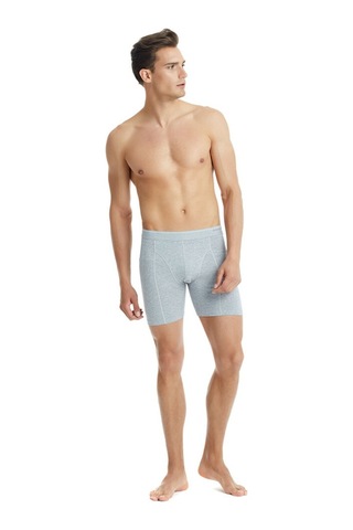 Blackspade Erkek Pamuk Elastan Retro Boxer Tender Cotton 9216 - Gri Melanj