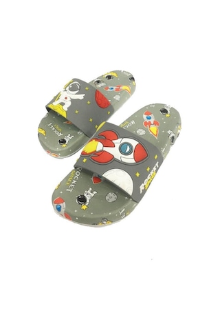Gezer 15059 Rocket Space Erkek Çocuk Terlik 31-35 Gri