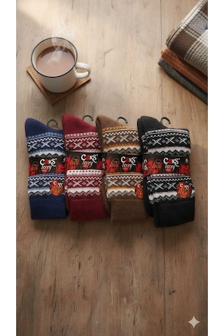 Yün Çorap 4'lü Paket Asorti Set3