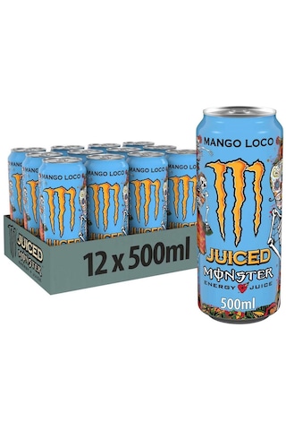 Monster Energy Mango Loco Enerji İçeceği 500 Ml X 12 Adet