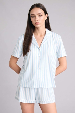 Defacto Regular Fıt Kısa Kollu 2li Softshell Takım H7001ax26smbe772 Mavi-be772