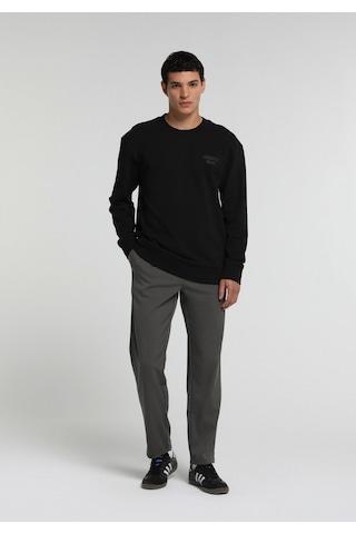 Colin's Colins Relaxed Fit Yuvarlak Yaka Düz Erkek Siyah Sweatshirt Cl1082253 Q1.v2 Blk