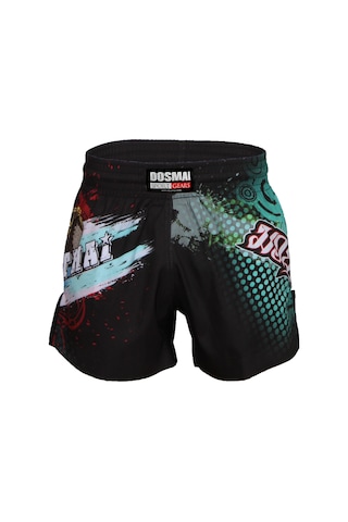 Dosmai Dijital Baskılı Muay Thai Spor Şort Siyah Mts211