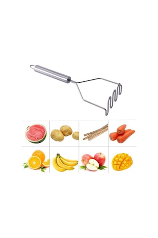 Rotanev Paslanmaz Çelik Patates Ezici Pratik Patates Ezici Püre Yapıc Mama Yapıcı Aparat