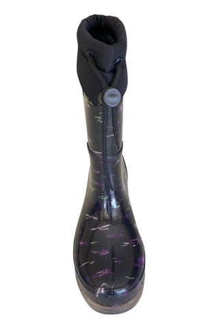 Konçlu Peluşlu Kadın Yağmur Çizmesi 36-40 Mor Mor