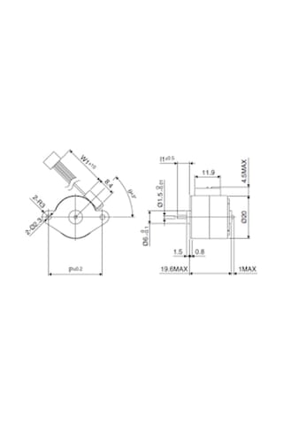 Step Motor Pm20L-020-Zgx7