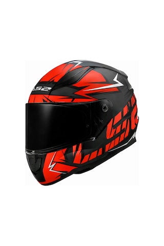 Ls2 Rapıd 2 Cromo Mat Siyah-kırmızı Kask Çok Renkli