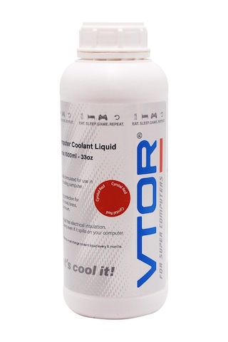 Vtor Bilgisayar Soğutma Sıvısı 1000ML Kristal Kırmızı