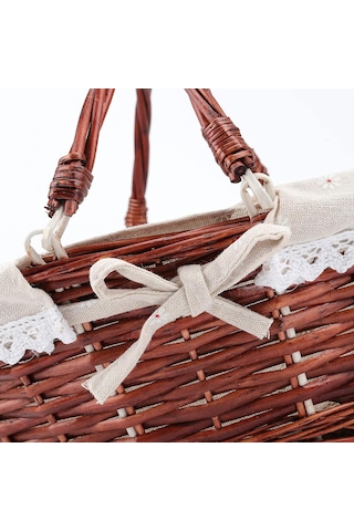 14.1 İnç Hasır Sepet Doğal