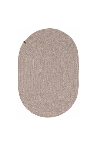 Cesta El Yapımı Örgü Natural Kilim 80x120 4012 Natural