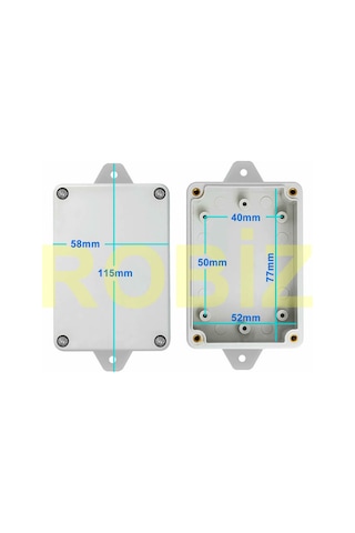 83x58x33mm Su Geçirmez Plastik Elektronik Proje Kutusu Ip65 Duvar Montaj Devre Prototip Wifi Iot