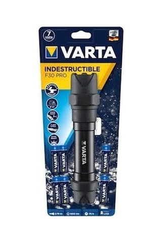 Varta F30 Pro 18714 Indestructıble Fener Siyah