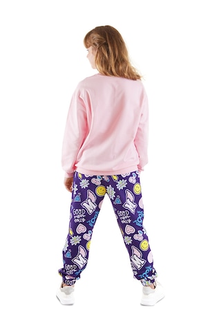 Denokids Mshb&g Sticker Kız Çocuk Eşofman Takım Çok Renkli