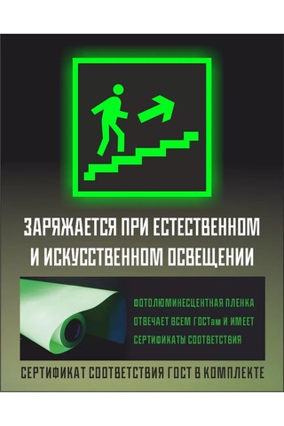 Zelenyj Perec Fotolüminesans Yangın Güvenliği İşareti E15 226495900