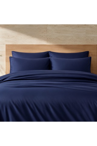 Auren 400 Tc Pamuk Saten King Size Nevresim Lacivert Çok Renkli