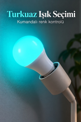 Kumandalı Led Ampul 10 W Güç Özellikli -