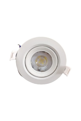 Rıo Led Spot 5W Cob Led Beyaz Kasa Yuvarlak Günışığı