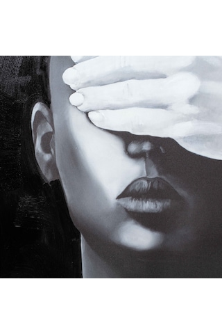 Abstract Women In Black Yağlı Boya Tablo 120x120cm