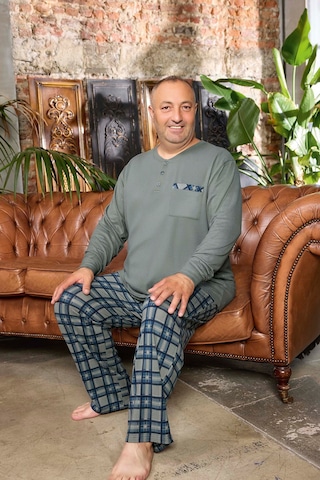 Aydoğan Erkek Emir Büyük Beden Kışlık Termal Gri Pijama Takımı 0545 Gri