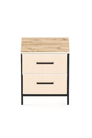 2 Çekmeceli Çok Amaçlı Dolap Komodin Sehpa Çam 1589