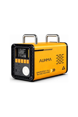 Auhma A8833 16.000mah Araç Akü Takviye Cihazı Ve Lastik Şişirme Hava Pompası