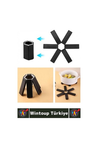 Yüksek Isıya Dayanıklı Kaymaz Yapışmaz Tencere Tava Masa Tezgaha Zarar Vermez Katlanabilir Nihale Çok Renkli